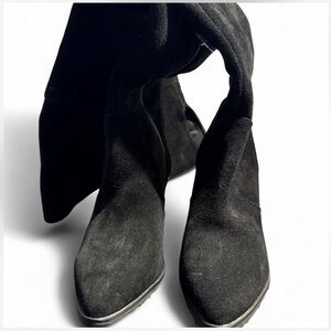 NWOB Blondo Tatum Waterproof Over-the-Knee Boot Black Suede Size 6.5